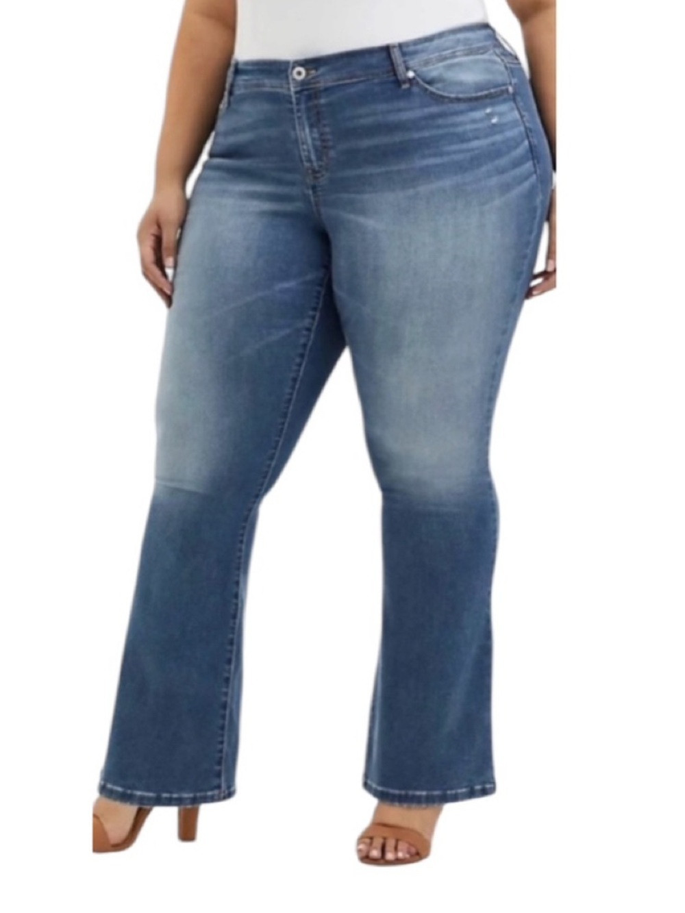Torrid Luxe Slim Bootcut Jeans Super Stretch Light Wash Size 24 Casual Everyday